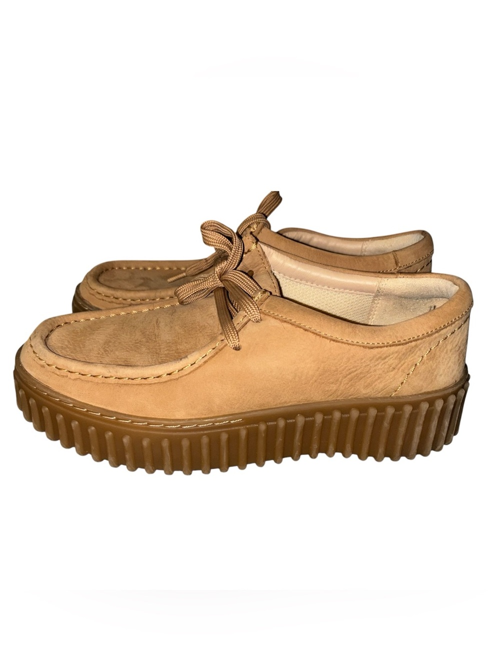 Clarks Torhill Bee tan Suede Wallabee Chukka Shoe 7.5